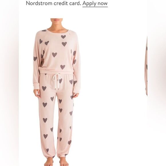 Medium(m) honeydew intimates animal print pajama lounge set crewneck joggers - Picture 2 of 8